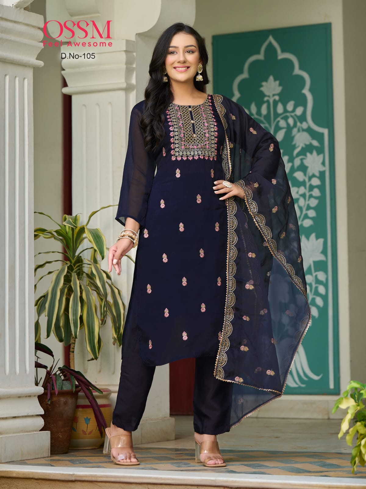 Ossm Mora Vol 1 Premium Organza Readymade Suits Catalog